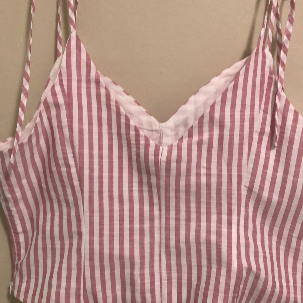 Hayden Crop Top SZ L Striped NWT - Picture 3 of 5